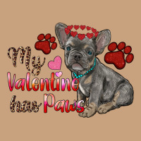 My Valentine Has Paws French Bulldog Vintage Tee | Teevron