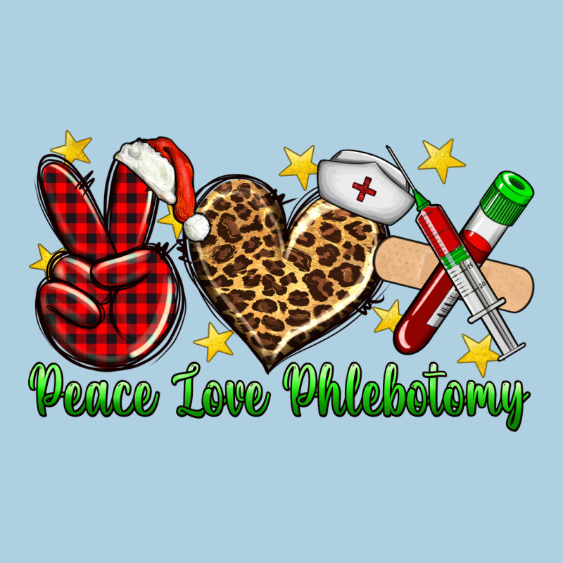 Peace Love Phlebotomy Christmas Premium Hoodie by NancyCooperArtShop | Teevron