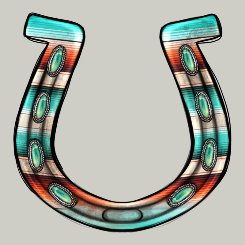 Serape Turquoise Horseshoe Heavyweight Hoodie by Jasminsmagicworld | Teevron