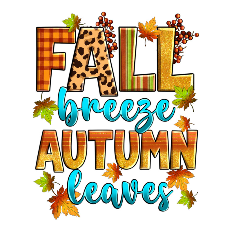 Fall Breeze Autumn Leaves Urban Heavy Tee by Zillion Design Studio | Teevron