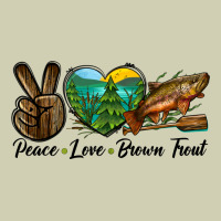 Peace Love Brown Trout Heavy Core Tee | Teevron