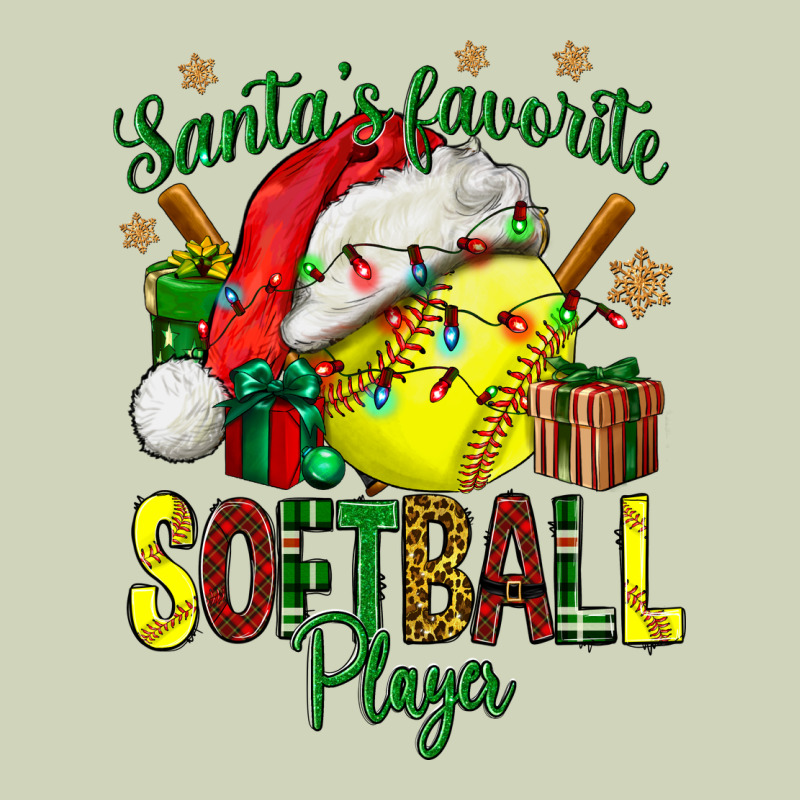 Santa's Favorite Softball Player Heavyweight Hoodie by NancyCooperArtShop | Teevron