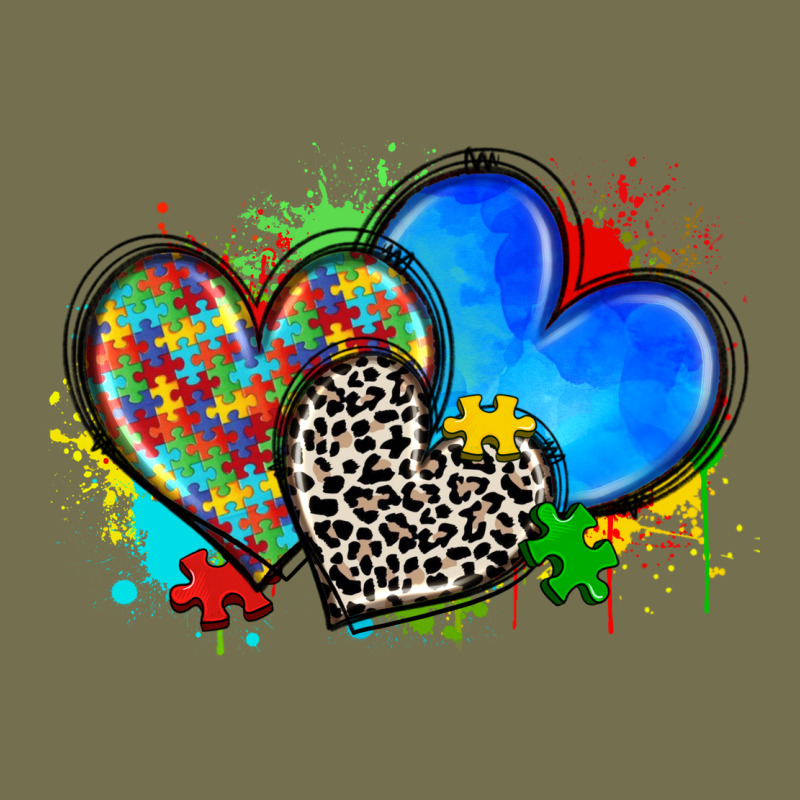 Autism Hearts Vintage Hoodie by Zillion Design Studio | Teevron