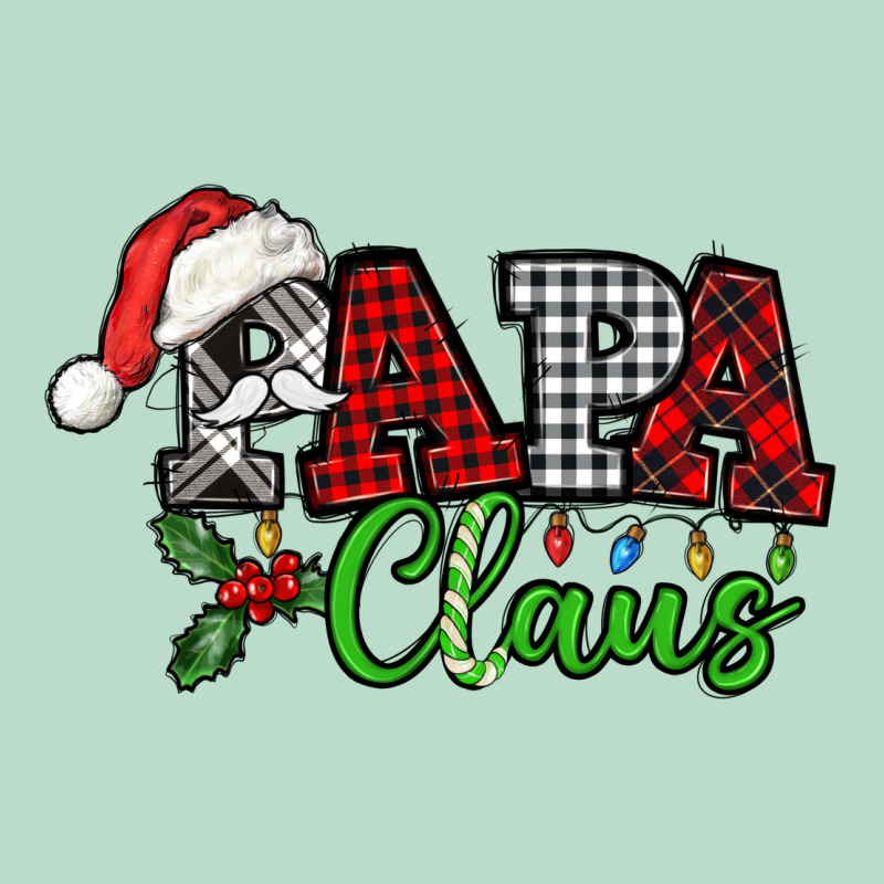 Papa Claus With Christmas Lights And Mistletoe Premium Hoodie by NancyCooperArtShop | Teevron