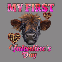 My First Valentine's Day Highland Calf Vintage Tee | Teevron