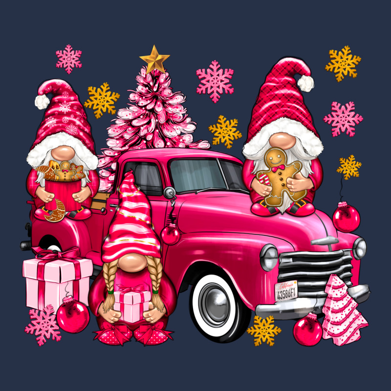 Pink Christmas Gnomes Truck Premium Hoodie by NancyCooperArtShop | Teevron