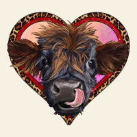 Leopard Heart Highland Calf Vintage Tee | Teevron