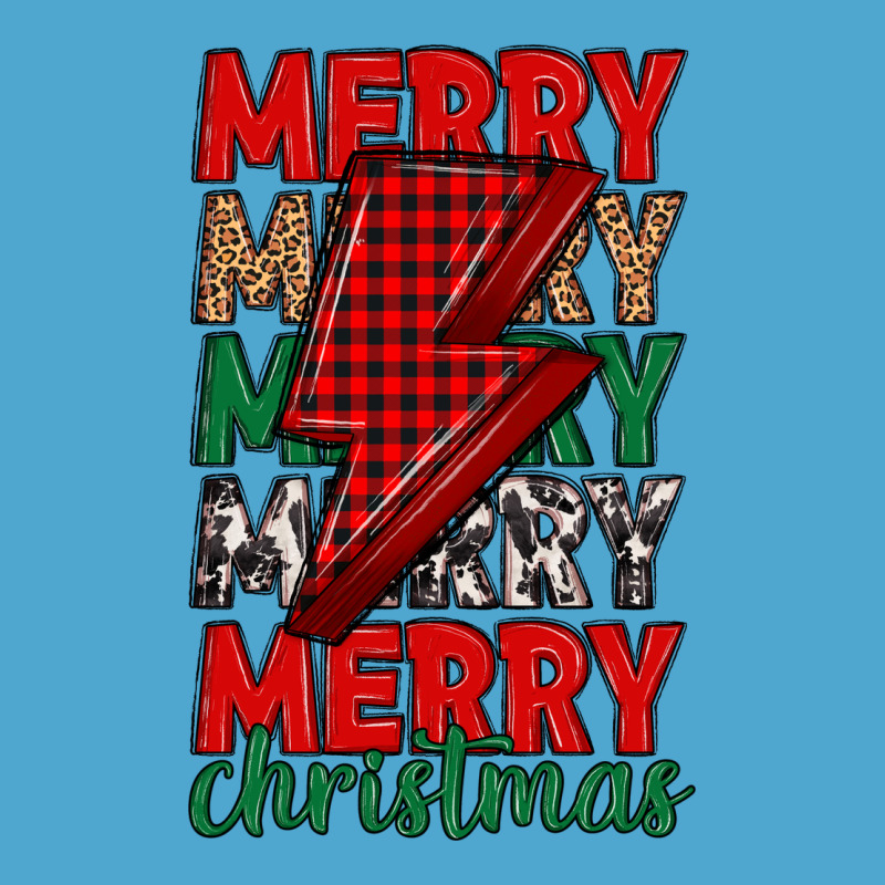 Merry Christmas Lightning Bolt Premium Hoodie by MaliasSmallBusiness | Teevron