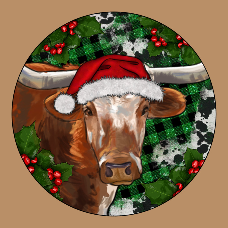 Longhorn Cow Christmas Vintage Hoodie by RanaPortraitStore | Teevron