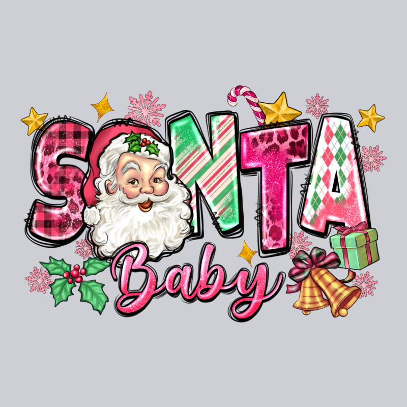 Pink Santa Baby Christmas Heavyweight Sweatshirt by Zillion Design Studio | Teevron