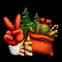 Christmas Santa Claus Peace Hand Urban Hoodie | Teevron
