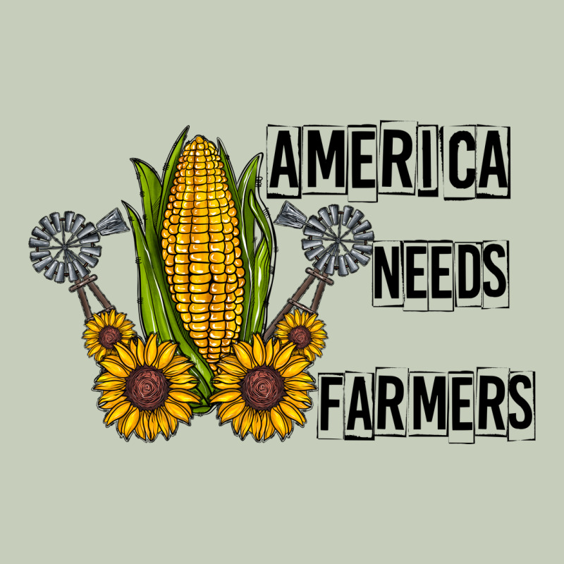 America Needs Farmers Long Sleeve Tee by CowhideDigitalArt | Teevron