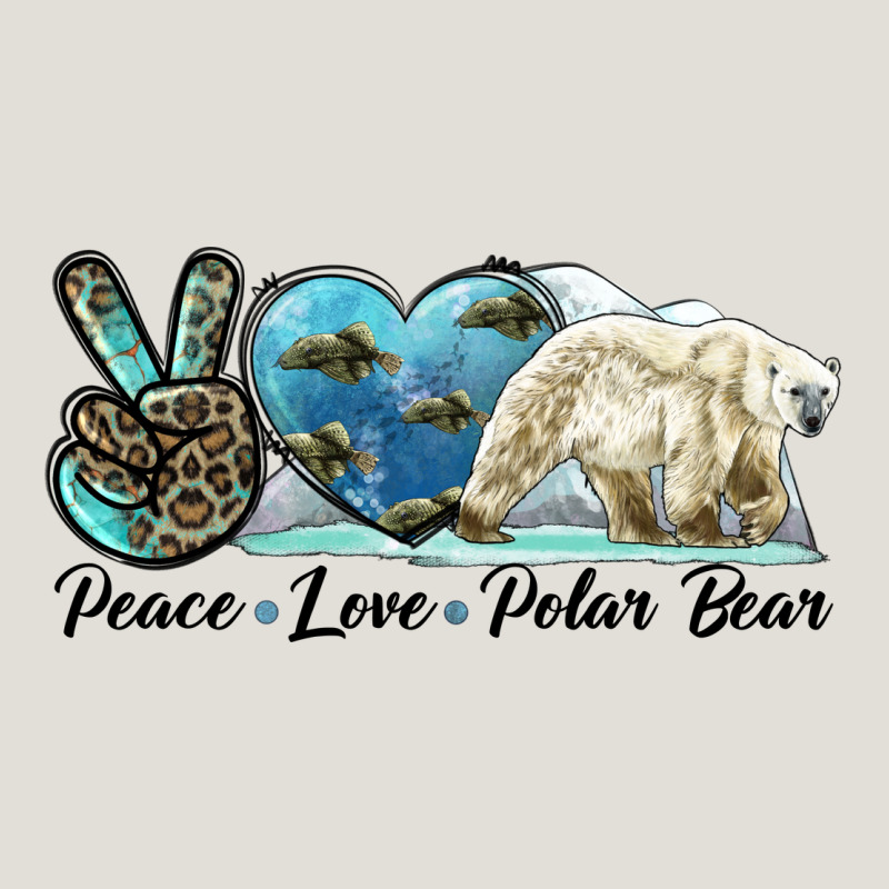 Peace Love Polar Bear Heavy Core Tee by LillyAllenDesigns | Teevron
