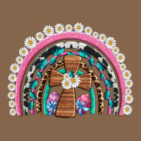 Easter Cross Daisy Egg Rainbow Premium Tee | Teevron