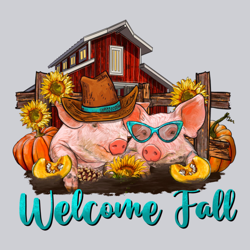 Welcome Fall Pigs Heavyweight Sweatshirt by RanaPortraitStore | Teevron