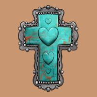 Turquoise Gemstone Cross Heavyweight Hoodie | Teevron