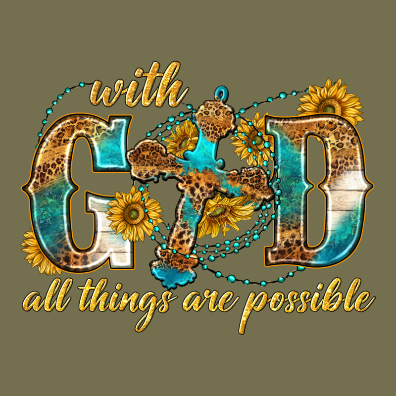 With God All Things Are Possible With Cross Vintage Hoodie by texasbilliewilder | Teevron