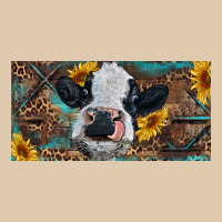 Baby Cow With Sunflower And Leopard Heavyweight Sweatshirt | Teevron