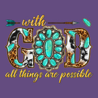 With God All Things Are Possible With Gemstone Vintage Hoodie | Teevron