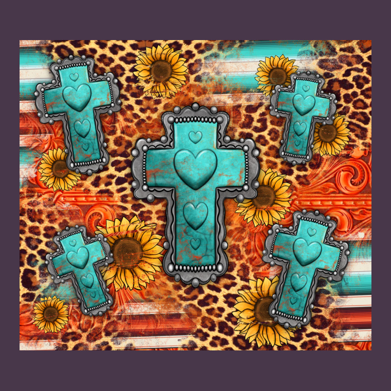Turquoise Cross Pattern Heavyweight Hoodie by Jasminsmagicworld | Teevron