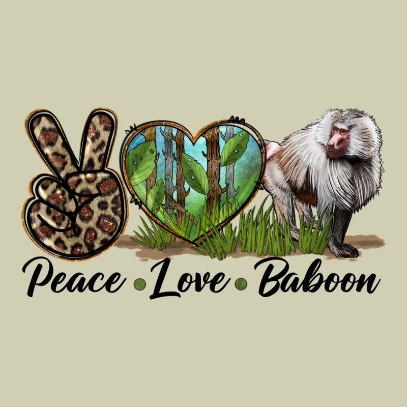 Leopard Peace Love Baboon Heavy Core Tee by LillyAllenDesigns | Teevron