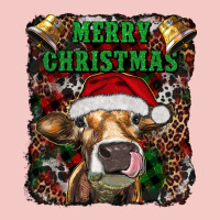 Merry Christmas Heifer With Cowbells Urban Heavy Tee | Teevron