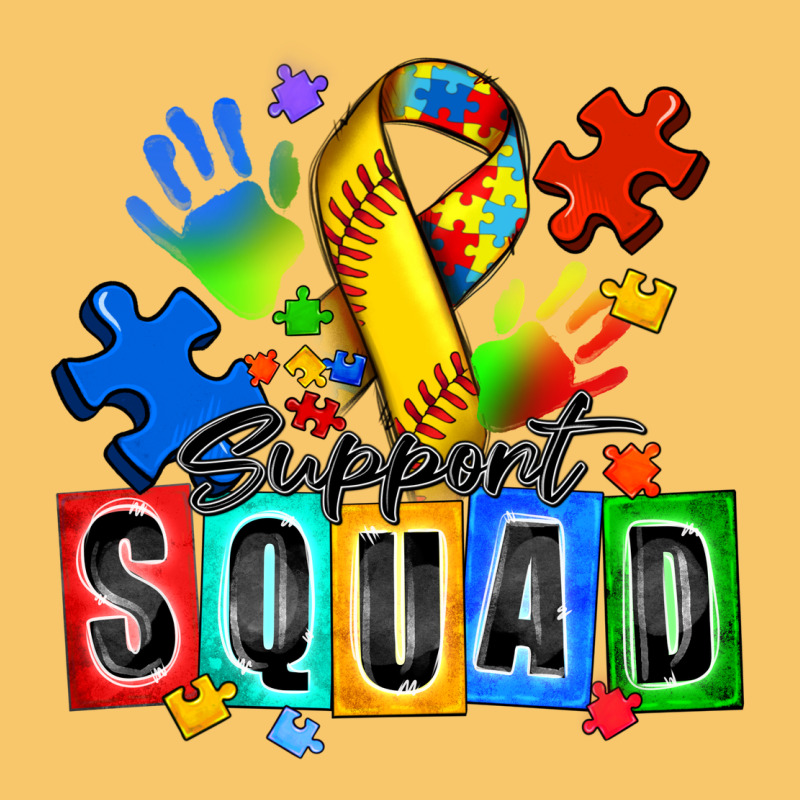 Softball Support Squad Autism Vintage Hoodie by Zillion Design Studio | Teevron