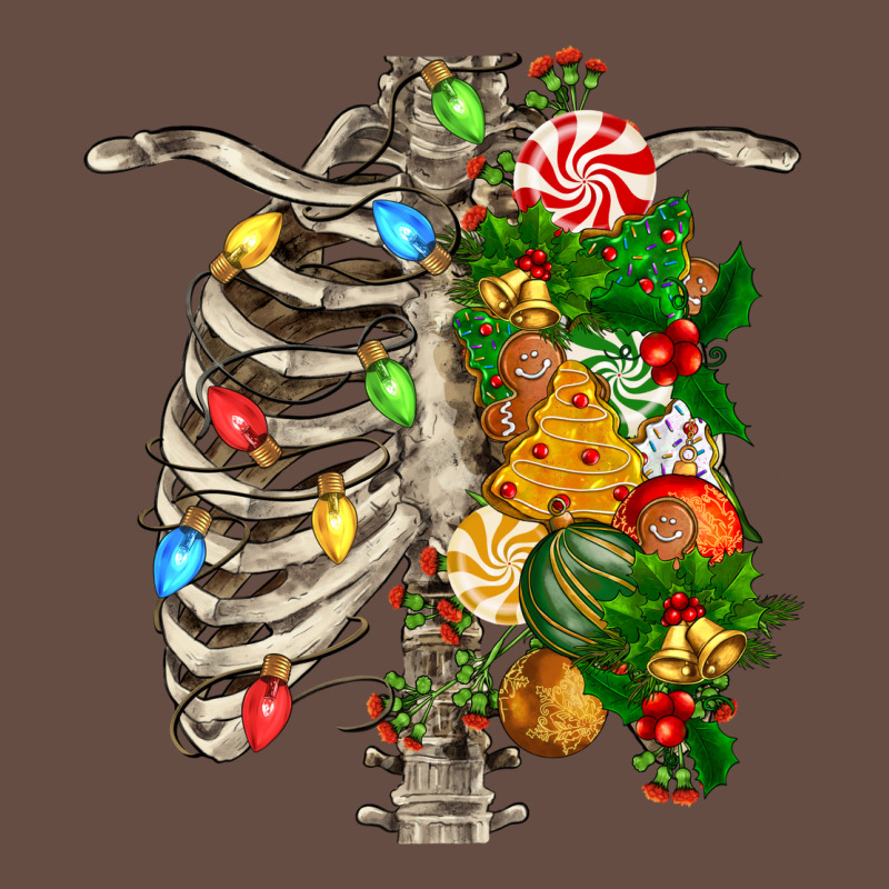 Skeleton Chest Christmas Long Sleeve Tee by FaDigitalArtStudio | Teevron