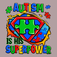 Autism Is His Superpower Ripped Vintage Hoodie | Teevron