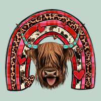Valentines Highland Cow Rainbow Zipper Hoodie | Teevron