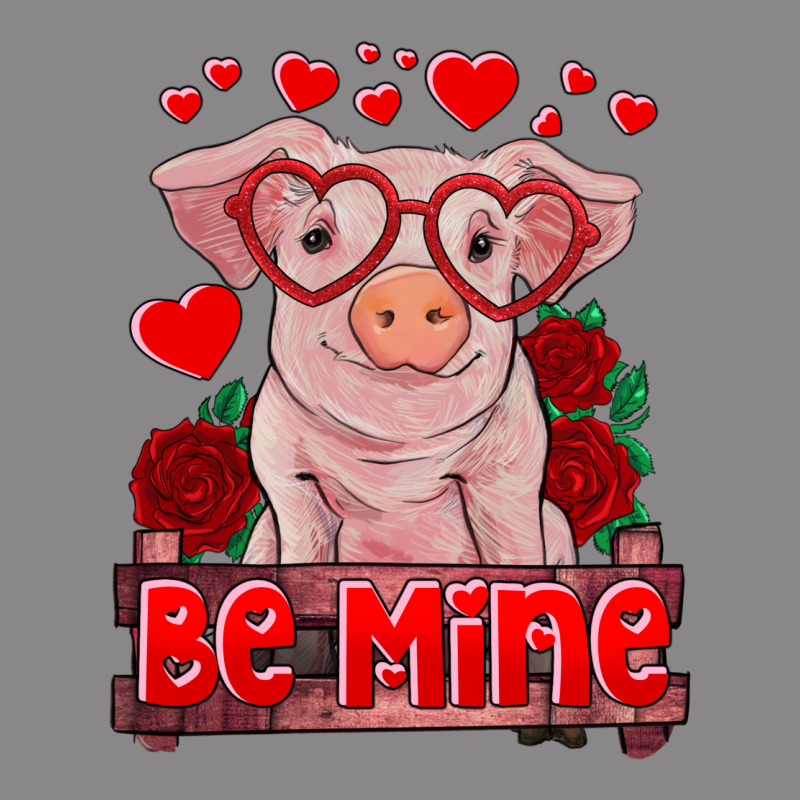 Be Mine Valentine's Day Baby Pig Vintage Tee by RanaPortraitStore | Teevron