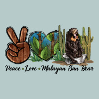 Peace Love Malayan Sun Bear Heavy Core Tee | Teevron