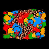Autism Heart Background Ladies Tee | Teevron