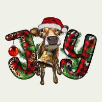 Christmas Joy With Heifer Urban Heavy Tee | Teevron