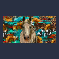 Horse With Sunflowers Aztec And Cowhide Heavyweight Sweatshirt | Teevron