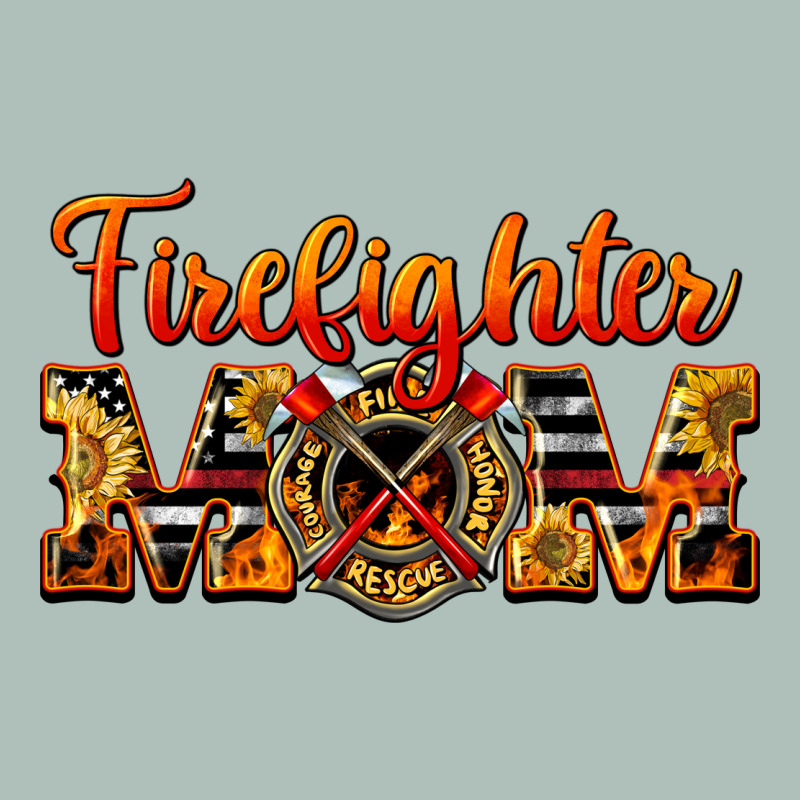 American Firefighter Mom Heavyweight Hoodie by LillyAllenDesigns | Teevron