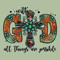 With God All Things Are Possible Gemstone Cross Urban Hoodie | Teevron