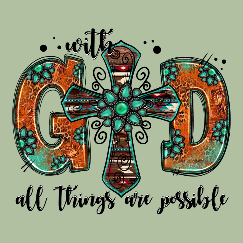 With God All Things Are Possible Gemstone Cross Urban Hoodie by Jasminsmagicworld | Teevron