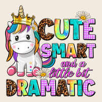Cute Smart And A Little Bit Dramatic Unicorn Zipper Hoodie | Teevron