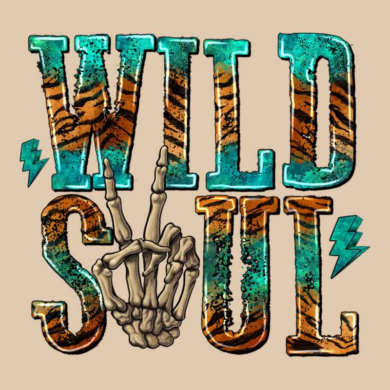 Wild Soul With Skeleton Hand Heavyweight Sweatshirt by texasbilliewilder | Teevron