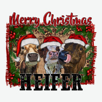 Merry Christmas Heifer Urban Heavy Tee | Teevron