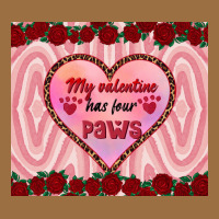 My Valentine Has Four Paws Vintage Tee | Teevron