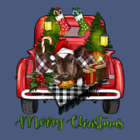 Merry Christmas Farm Truck With Baby Cow Vintage Hoodie | Teevron