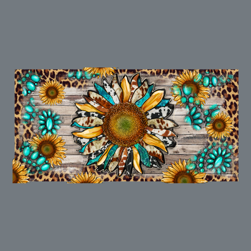 Western Sunflower And Gemstone License Plate Heavyweight Sweatshirt by RanaPortraitStore | Teevron