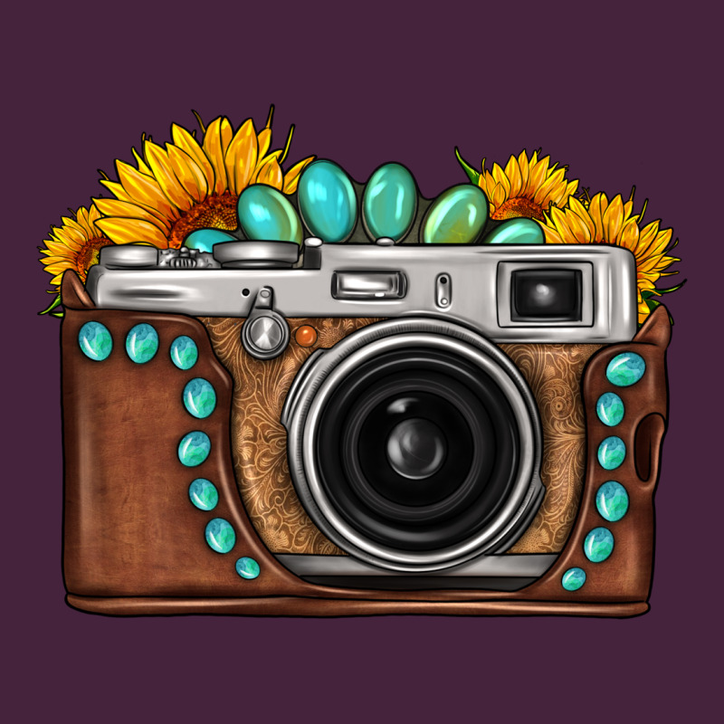 Sunflower Gemstone Vintage Camera Classic Tee by FaDigitalArtStudio | Teevron