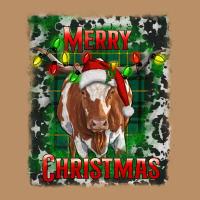 Western Merry Christmas Longhorn Cow Vintage Hoodie | Teevron