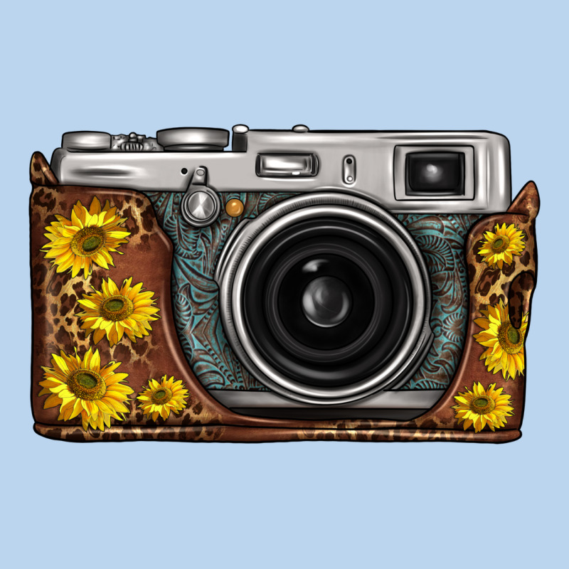 Sunflower Leopard Vintage Camera Classic Tee by FaDigitalArtStudio | Teevron