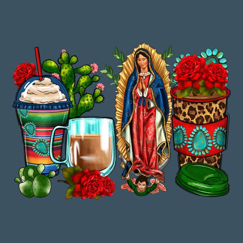 Lady Of Guadalupe Coffee Cups Urban Heavy Tee by Zillion Design Studio | Teevron