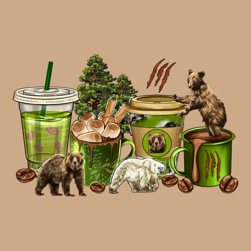 Bear Coffee Cups Vintage Hoodie by texasbilliewilder | Teevron