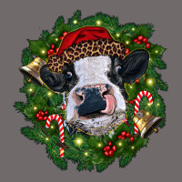 Heifer Cow With Christmas Wreath Urban Heavy Tee | Teevron